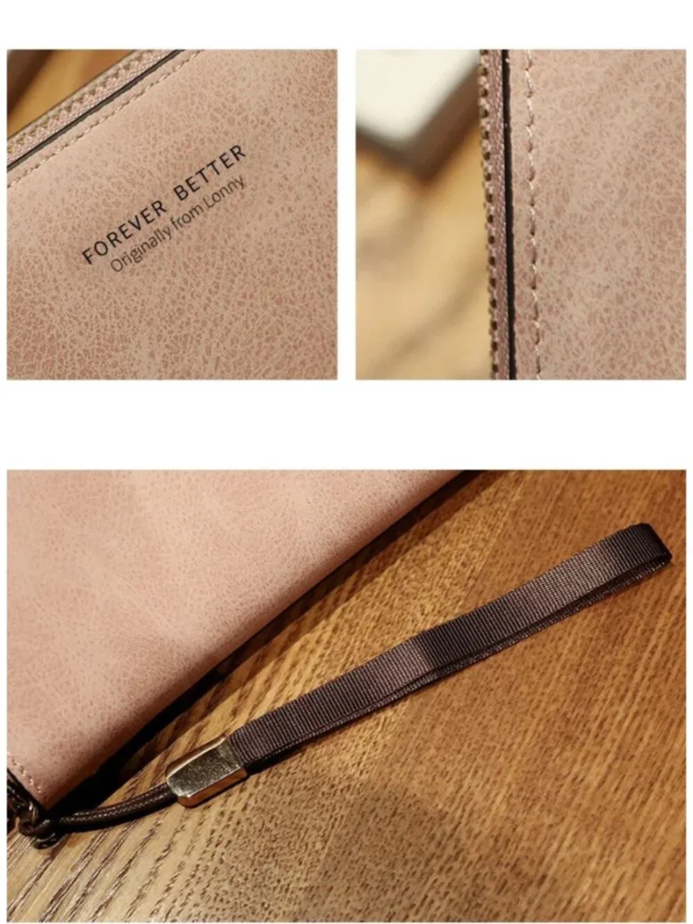 Forever Better Women Multi-Card Large Wallet Smartphone Holder Coin wristlet
